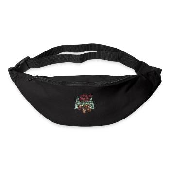 Weihnachtstraktor - Gürteltasche - Schwarz - Vorne
