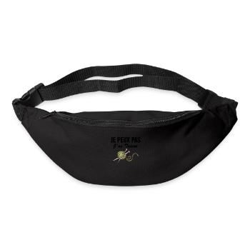 Je peux pas j ai tricot - Sac banane - noir - Devant