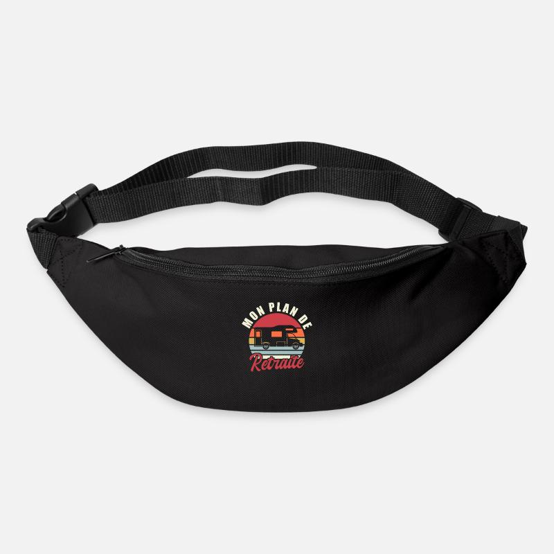 mon plan de retraite camping car - Sac banane - noir