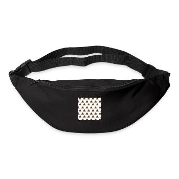 motif de merde - Sac banane - noir - Devant