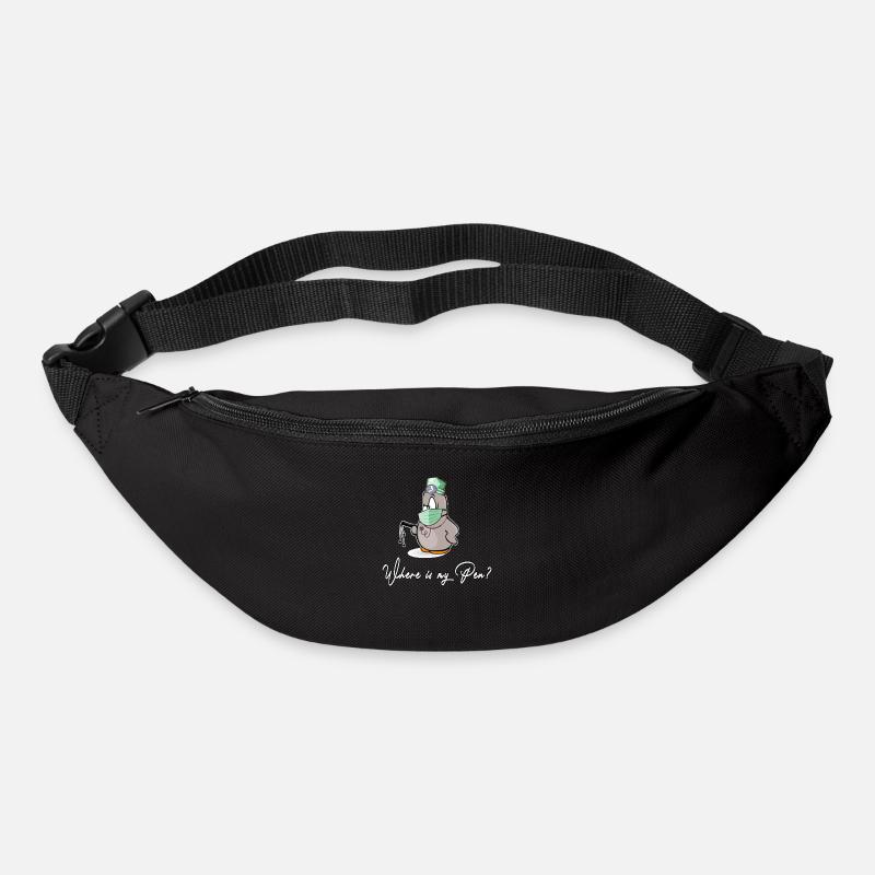 infirmière soins infirmiers où est le stylo op - Sac banane - noir