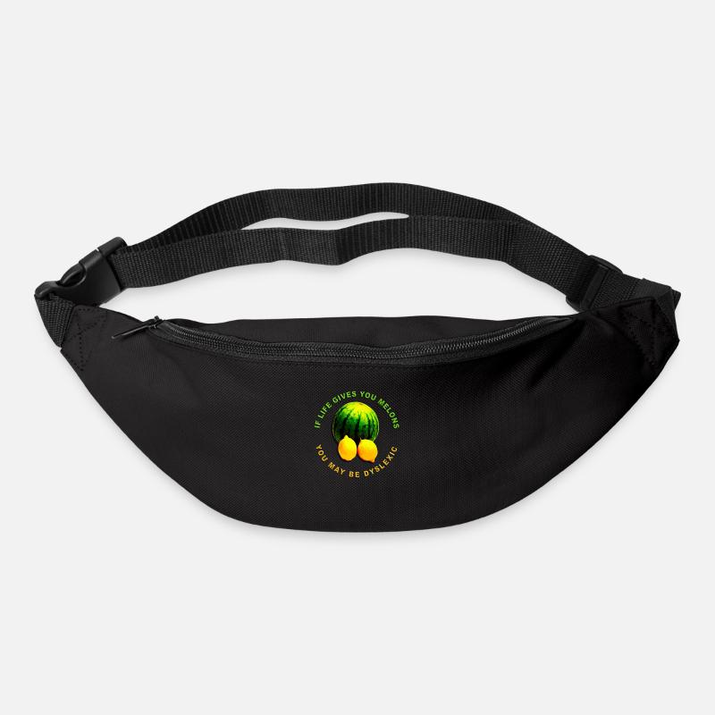 Wenn das Leben Ihnen Melonen gibt, können Sie - Gürteltasche - Schwarz