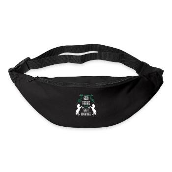 Good friends gift horse sport hobby dressage - Bum bag - black - Front