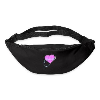 Infirmière Vie Soins infirmiers - Sac banane - noir - Devant