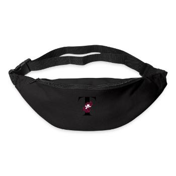 Buchstabe T blühende - Gürteltasche - Schwarz - Vorne
