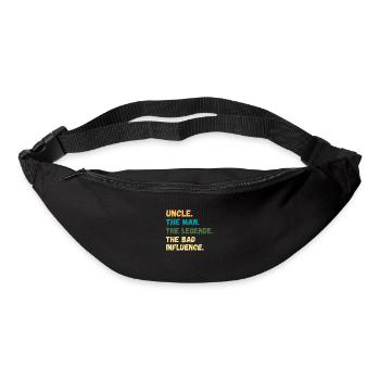 UNCLE THE MAN MYTH BAD INFLUENCE - Bum bag - black - Front