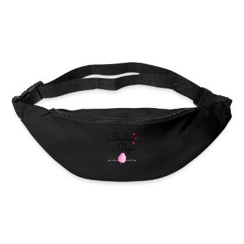 Barbe à papa barbu Idée cadeau original - Sac banane - noir - Devant