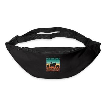 Protection du Climat Des Amis de la Nature Vegan Eco Organic Pro Vegan - Sac banane - noir - Devant
