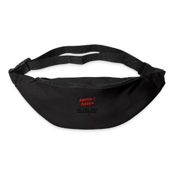 Raoul Raoul ..le cri qui desaoule - Sac banane - noir - Devant