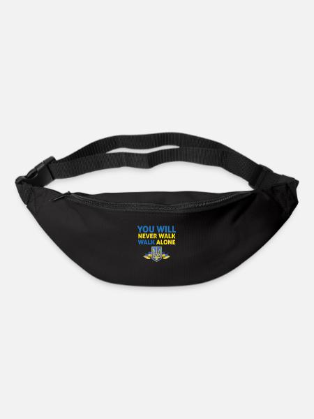 tu ne marcheras jamais seul ukraine - Sac banane - noir