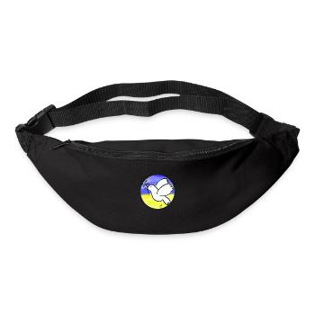 Colombe de la Paix - Sac banane - noir - Devant