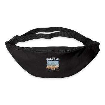 Sie Küste - Er wollte Meer / eindeutig zweideutig - Gürteltasche - Schwarz - Vorne