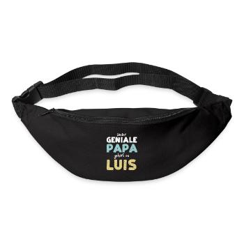 Dieser Geniale Papa Gehört Zu Luis - Gürteltasche - Schwarz - Vorne