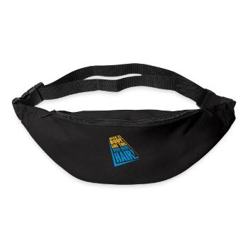 Who Needs Hair Spruch - Gürteltasche - Schwarz - Vorne