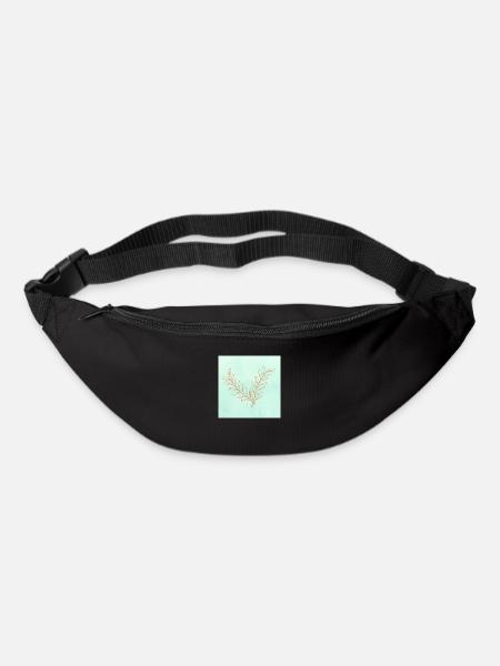 fleur - Sac banane - noir