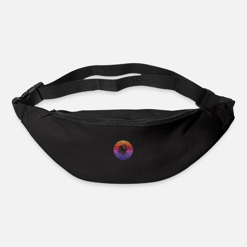 Octopus Retro - Gürteltasche - Schwarz
