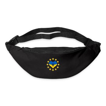 The heart of Ukraine with the stars of the EU - Bum bag - black - Front