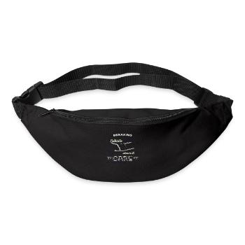 fun birthday quote bday funny joke gift - Bum bag - black - Front