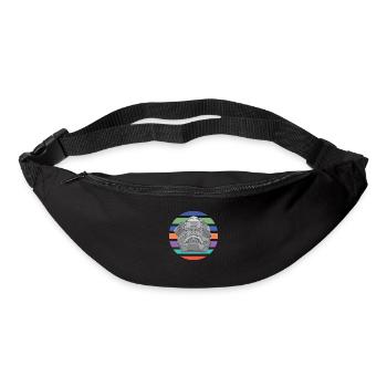 Karl Mag's komplementär | Karl Marx - rund retro - Gürteltasche - Schwarz - Vorne