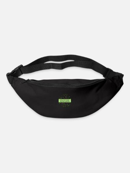 Laisse moi manger mes micropousses - Sac banane - noir
