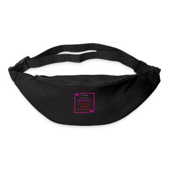 2 conneries à la suite - Sac banane - noir - Devant