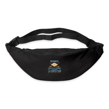 passer à coté d'une joueuse de carrom drôle cadeau - Sac banane - noir - Devant