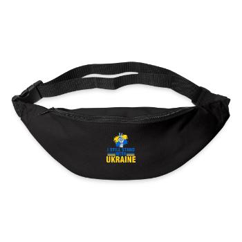 je suis encore soutiens Ukraine - Sac banane - noir - Devant