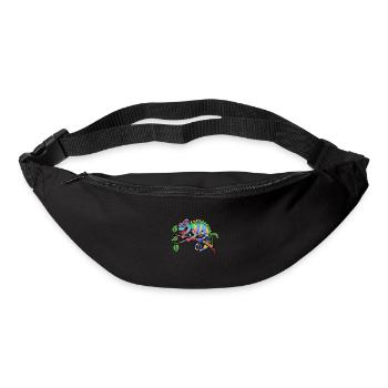 Bunter Chamäleon - Gürteltasche - Schwarz - Vorne