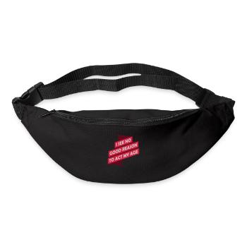 to act my age - Gürteltasche - Schwarz - Vorne