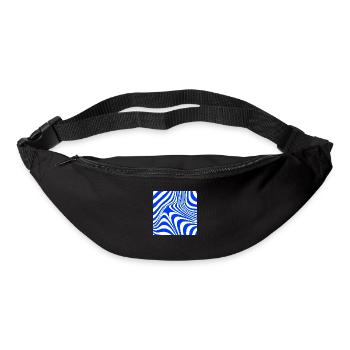Blue sea wave - Bum bag - black - Front