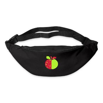 Apfel - Gürteltasche - Schwarz - Vorne