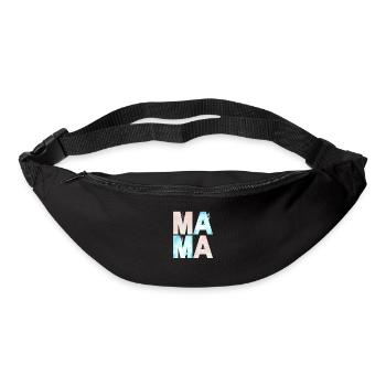 MAMA WATERCOLOR BLUE AND ROSE - Bum bag - black - Front