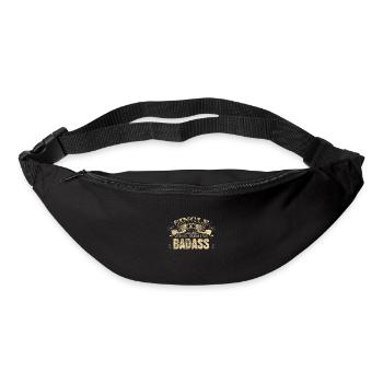 Famille monoparentale mère célibataire - Sac banane - noir - Devant