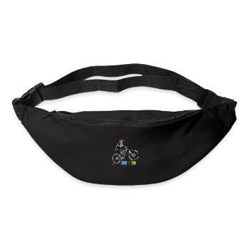 mtb vtt descente - Sac banane - noir - Devant