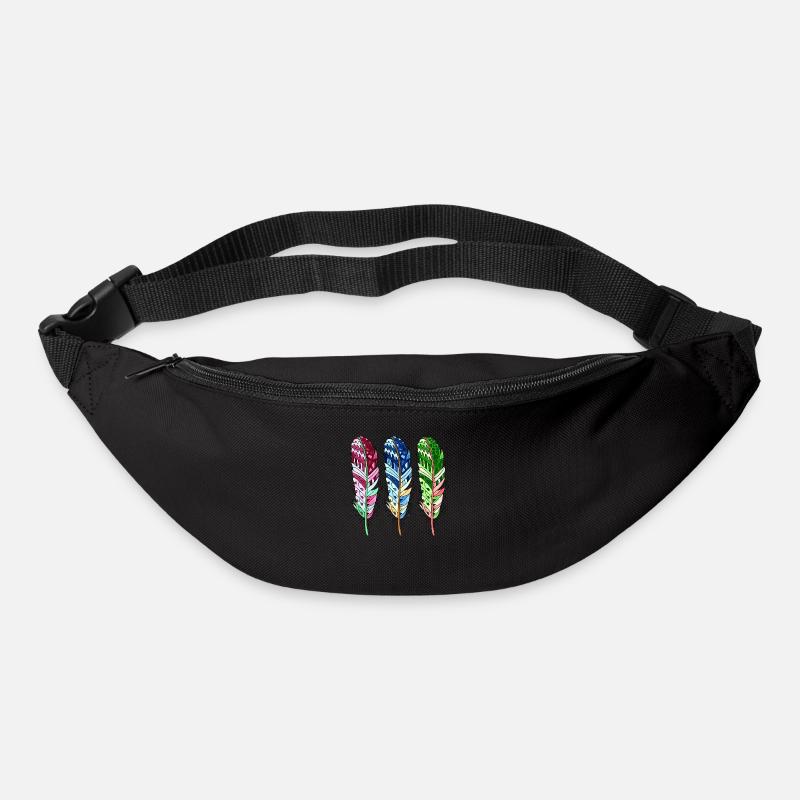 Feder - Gürteltasche - Schwarz