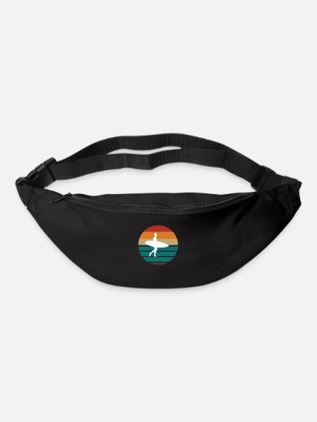 Surfing Surfboard Surfer Geschenksidee - Gürteltasche - Schwarz