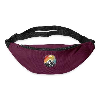 Skiing In Laax - Switzerland - Bum bag - burgundy - Front