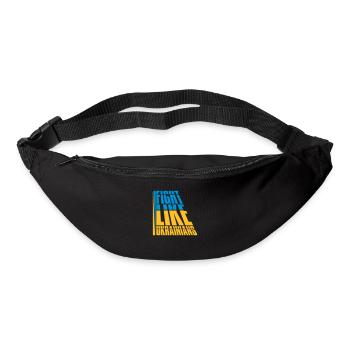 fight like ukrainians quote - Bum bag - black - Front