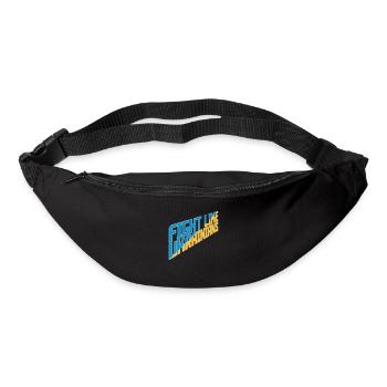 fight like ukrainians quote - Bum bag - black - Front
