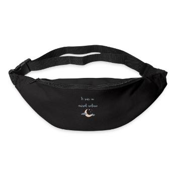 Je suis un animal nocturne - Sac banane - noir - Devant