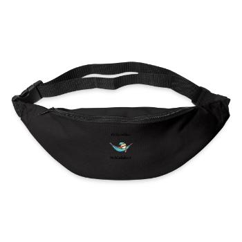 Offizielles Schlafshirt Faultier Geschenkidee süß - Gürteltasche - Schwarz - Vorne