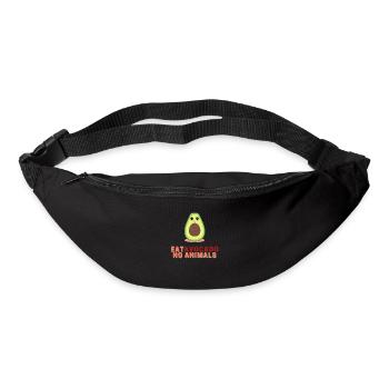Eat Avocado No Animals - Gürteltasche - Schwarz - Vorne