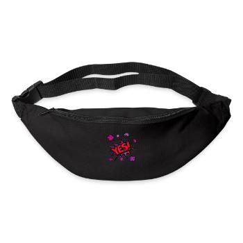 oui chante drôle pas de fille féminisme appliquer toujours - Sac banane - noir - Devant