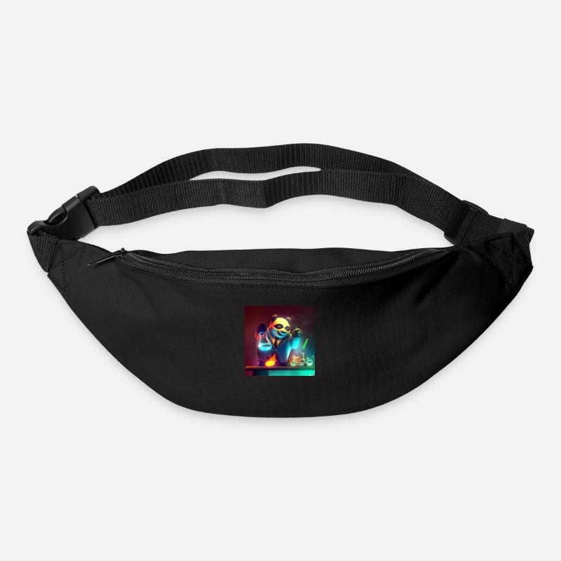 Science Panda - Gürteltasche - Schwarz