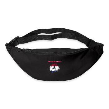 Pays-Bas Football 2022 supporter Netherlands foot - Sac banane - noir - Devant
