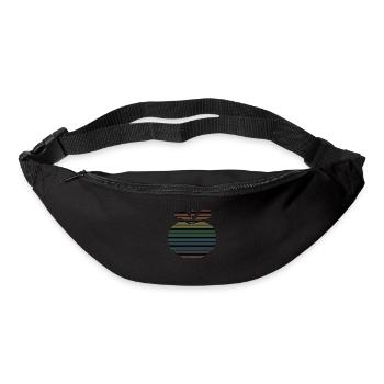 Apfel - Gürteltasche - Schwarz - Vorne