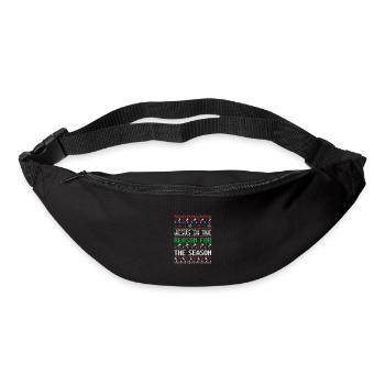 Christmas Reindeer Snow - Ugly Christmas - Bum bag - black - Front