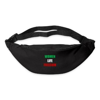 Women life freedom - Gürteltasche - Schwarz - Vorne