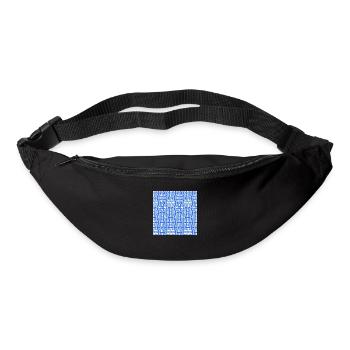 Chinesisches Muster - Gürteltasche - Schwarz - Vorne