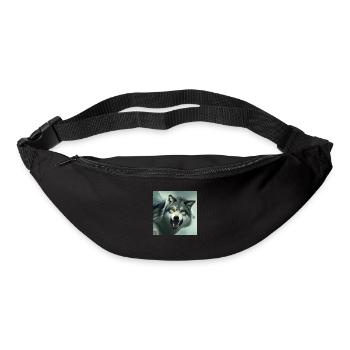 Wütender Wolf - Gürteltasche - Schwarz - Vorne